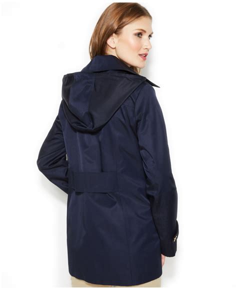 michael michael kors hooded raincoat|michael kors raincoat with hood.